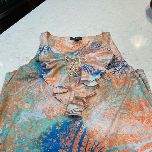 Ralph Lauren Jeans Co. Tank Dress Soft Cotton Jersey Colorful size small - Picture 2 of 8